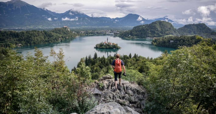 Traumhafter Blick auf den See von Bled und seine berühmte Insel