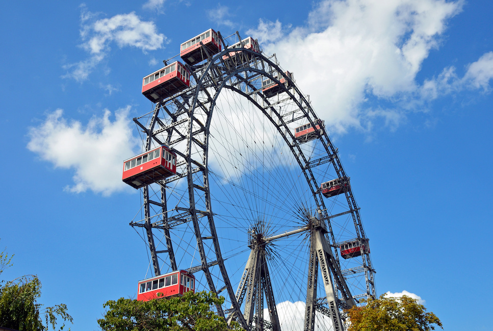 Das Riesenrad ist nur eine der zahlreichen Sehenswürdigkeiten Wiens.