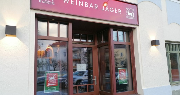 Eingang zur Weinbar Jäger