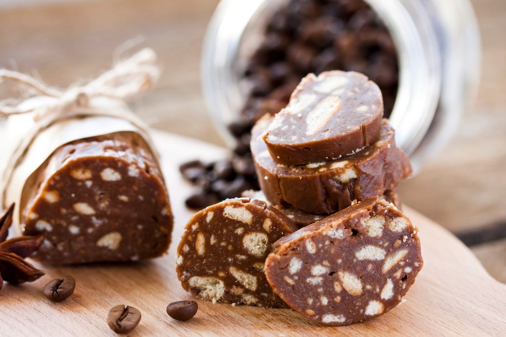 Schoko-Osterhasen und Colomba kommen in die Süße Salami