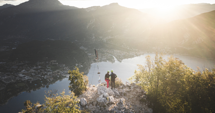 Aktive Erholung bei einer Tour in die Bergwelt ringsum den Gardasee