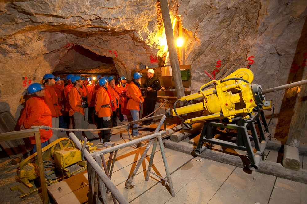 Im Schaubergwerk erfährt man mehr über die Arbeit und das Leben der Bergleute.