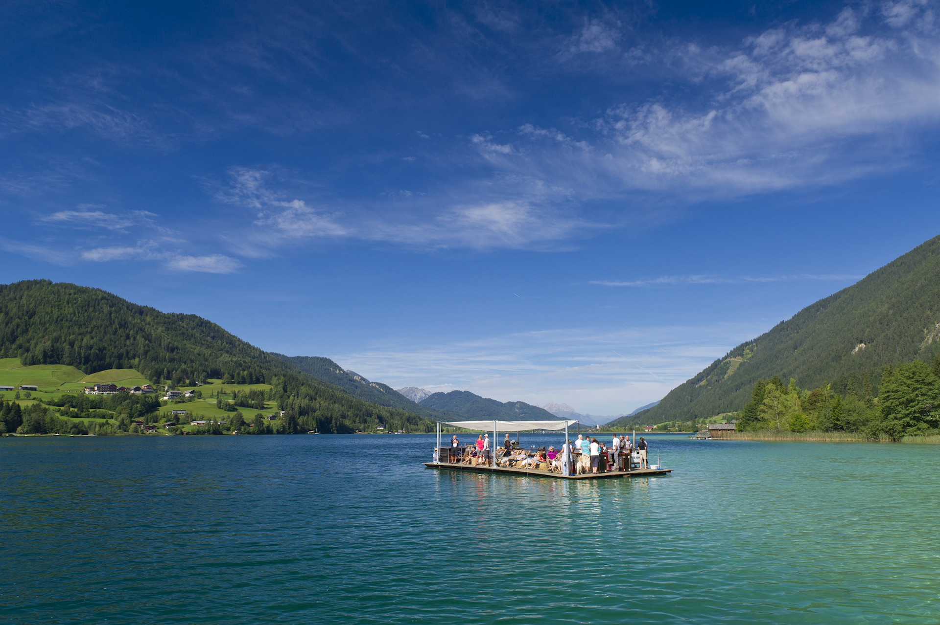 Franz Gerdl Am glitzernden Weissensee dahintreiben und die Natur mit allen (Geschmacks-)Sinnen genießen.