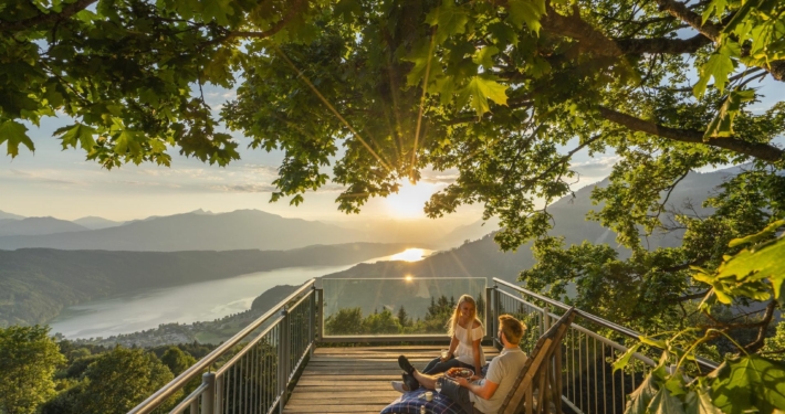Picknick am Sternenbalkon über dem Millstätter See