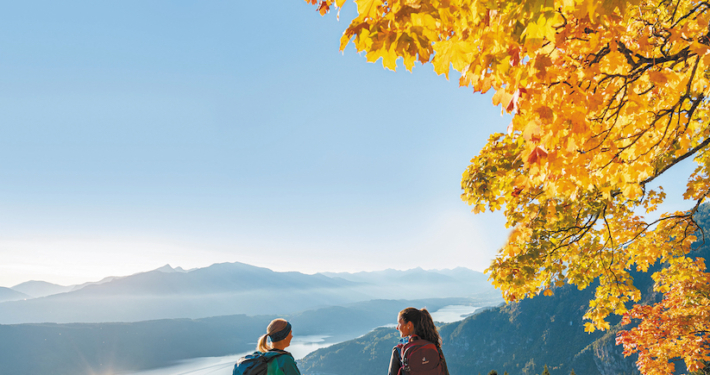 Hoch über dem malerischen Millstätter See erlebt man magische Momente entlang des Alpen-Adria-Trails.