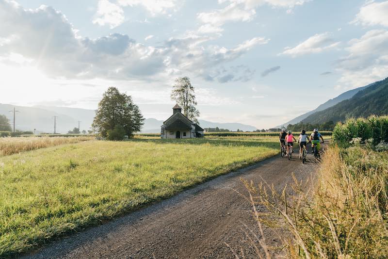 Der Drauradweg führt die Radsportler quer durch Kärnten.