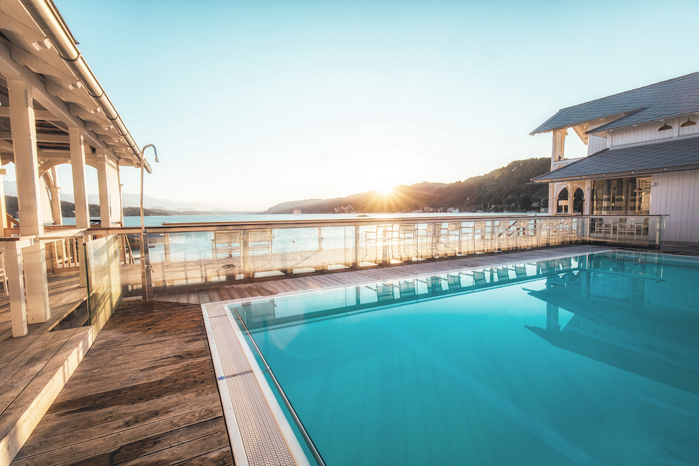 In Werzers Badehaus am Wörthersee stehen Wellness und Genuss an erster Stelle.