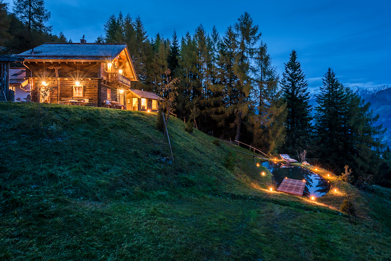 Das Berg-Chalet Moseralm in der Nationalpark-Region Hohe Tauern liegt auf 1.600 m Höhe.