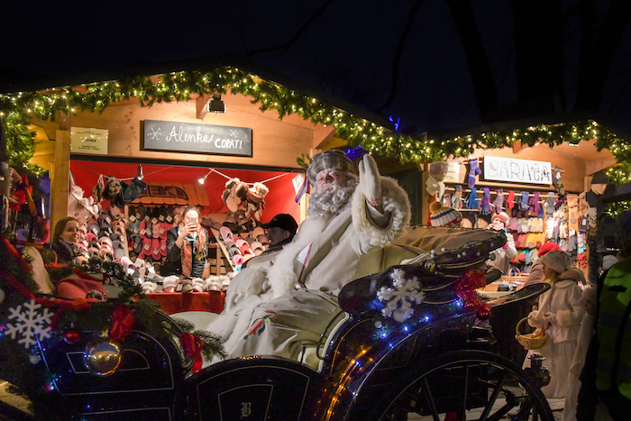 Beim festlichen Umzug am 31. Dezember kommt „Väterchen Frost“ auch nach Ljubljana.