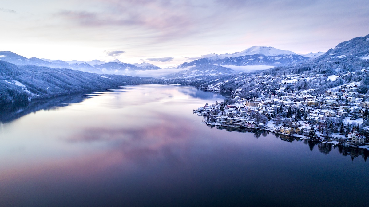 Winterpanorama am Millstätter See