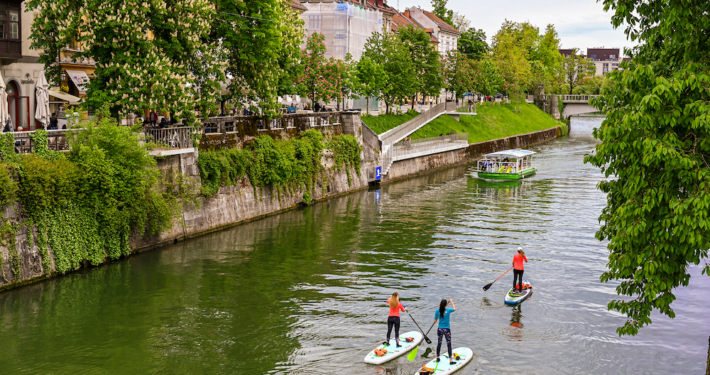 Aktive Erholung auf der Ljubljanica