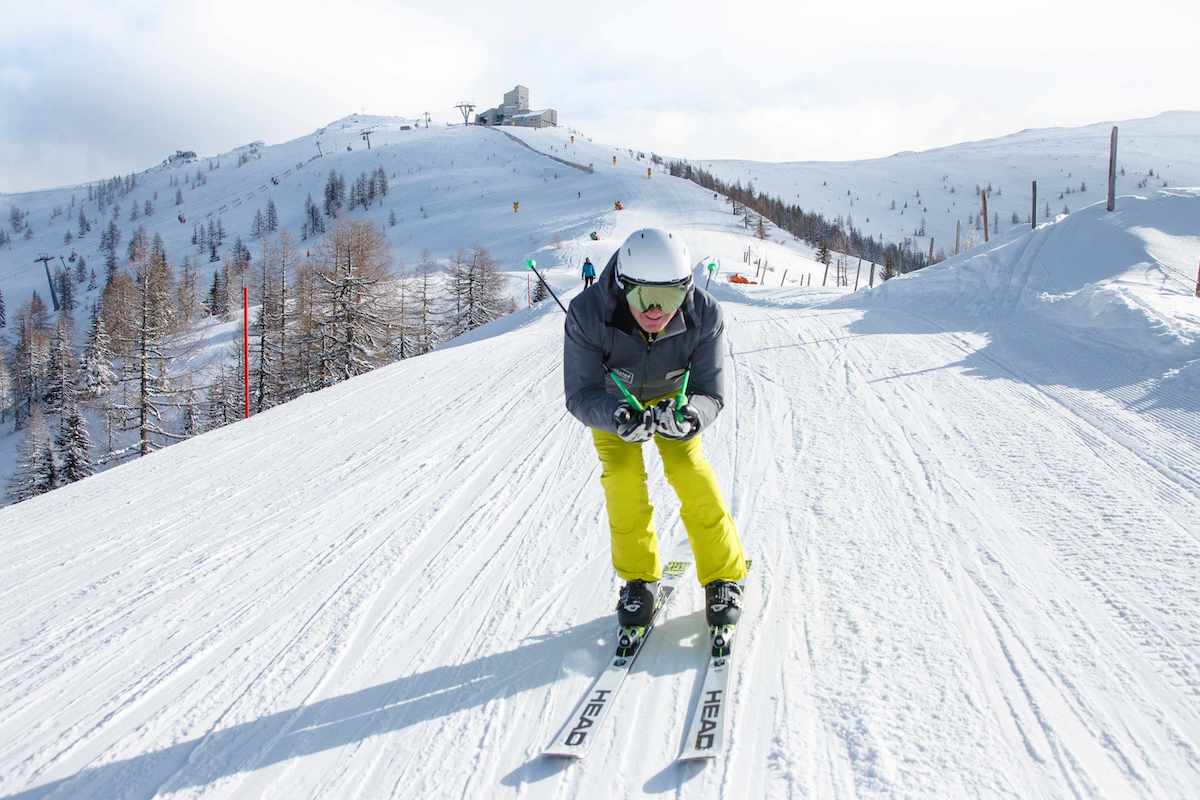 Der Skikaiser zeigt die Abfahrten seiner Heimat.