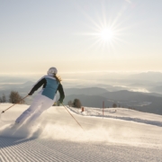 Skifahrerin auf der Gerlitzen