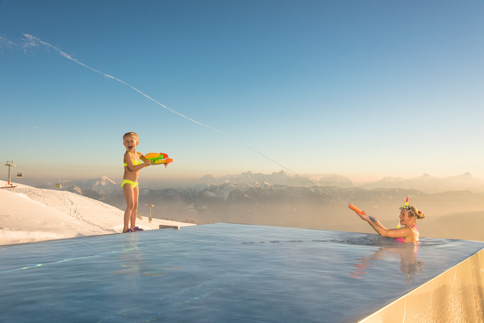 Winter und Wellness passen perfekt zusammen - wie am Feuerberg auf der Gerlitzen.