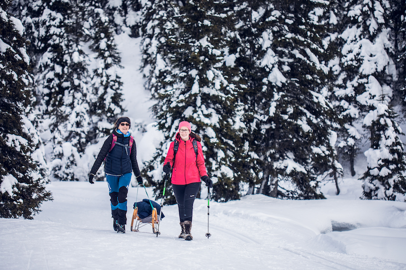 Die Flattnitz lockt mit herrlichen Winterwanderwegen.