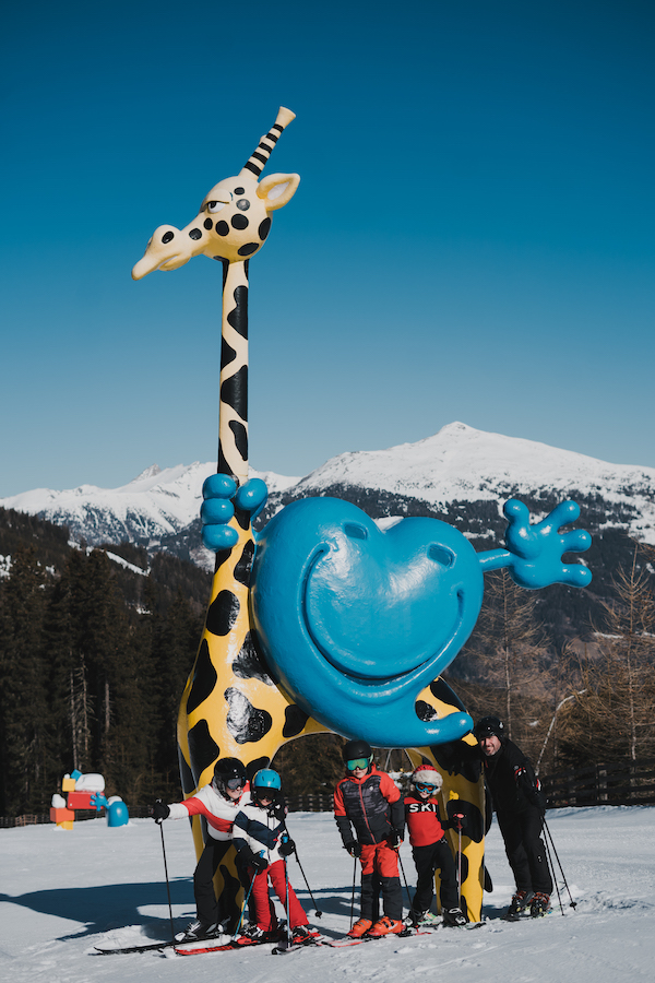 In der Skischule lernen die Kids alles für die Piste.