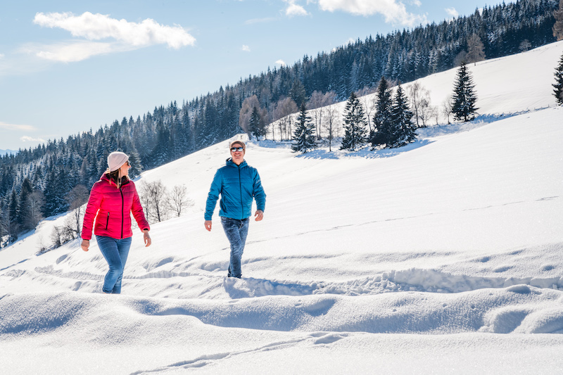 Winterwandern wie hier in Mittelkärnten entschleunigt Körper und Geist.