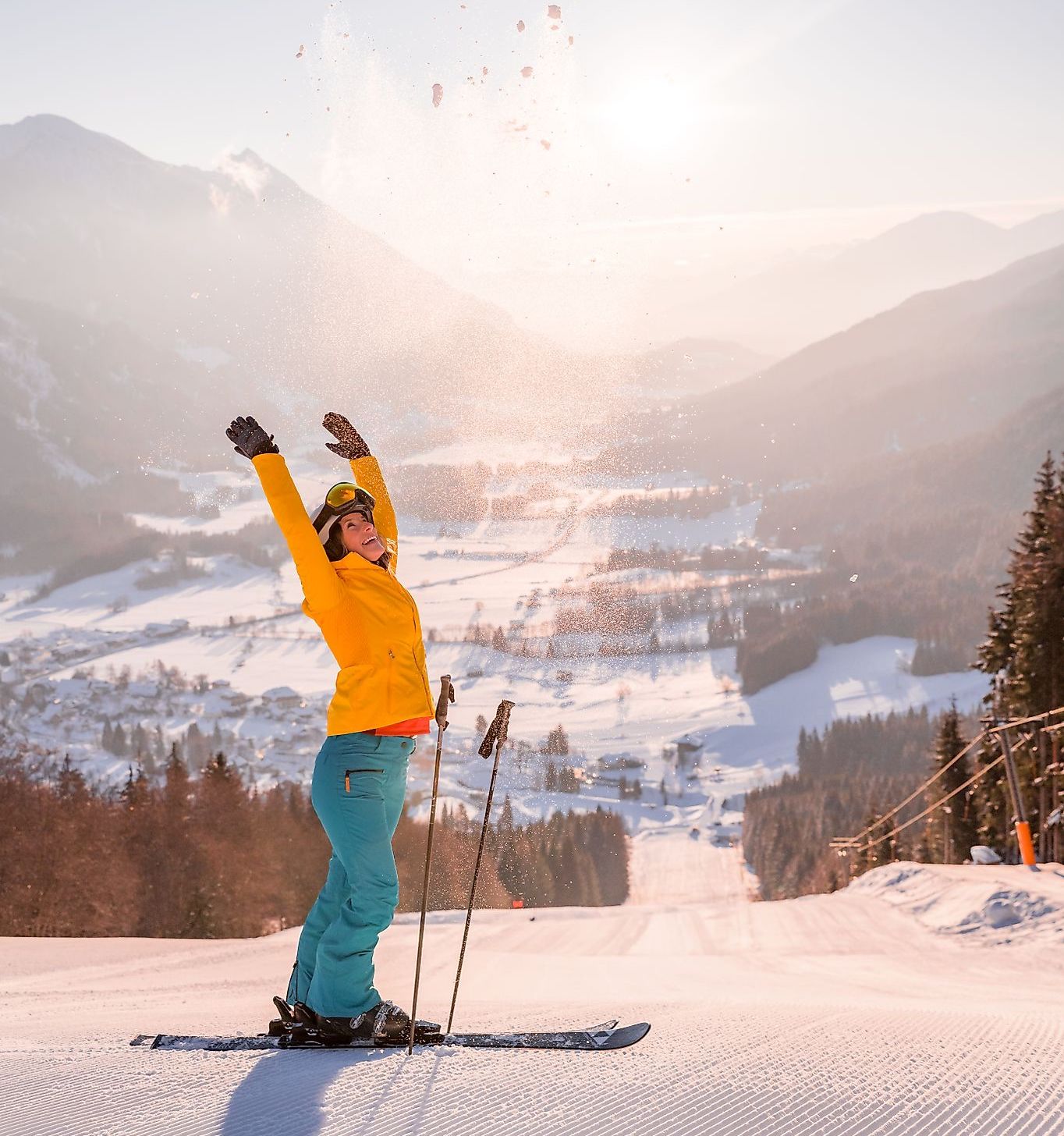 Skigenuss abseits der Massen: die kleinen Skigebiete Kärntens sind richtige Geheimtipps für Famlien.