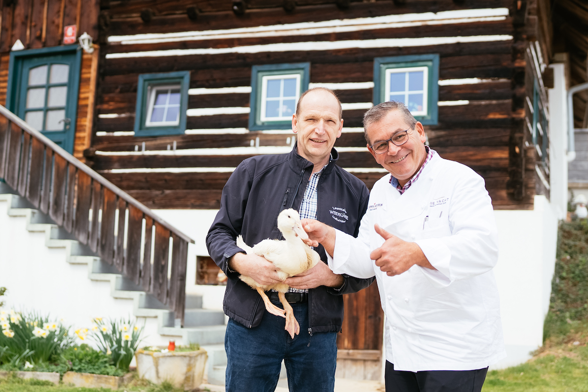 Küchenchef Vanic setzt auf Enten vom Lindlhof in St. Andrä im Lavanttal.