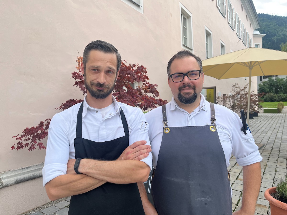 Küchenchef Hans Heigl-Schellhorn und Stefan Lamprecht