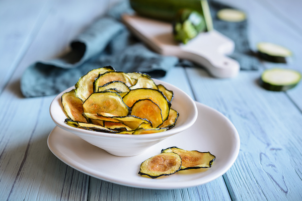 Mal etwas anderes zum Naschen: Gesunde Zucchini-Chips