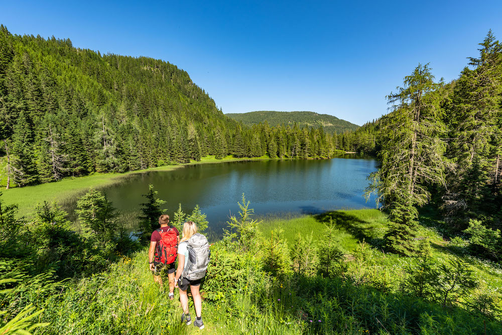 Der Flattnitzer See ist ein unberührtes Naturjuwel.