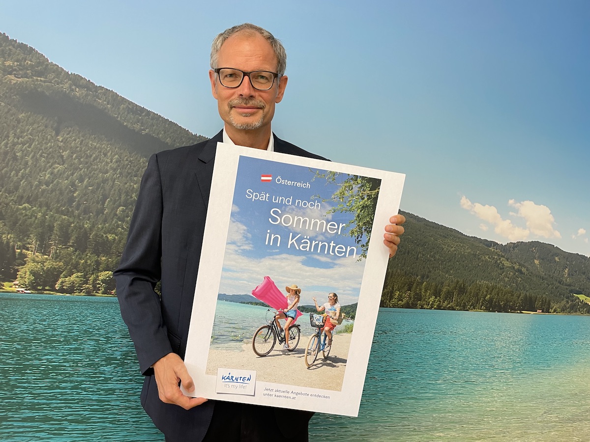 Die von Kärnten Werbung Geschäftsführer Klaus Ehrenbrandtner präsentierte Sonderkampagne der Kärnten Werbung für den Spätsommer ist bereits angelaufen.