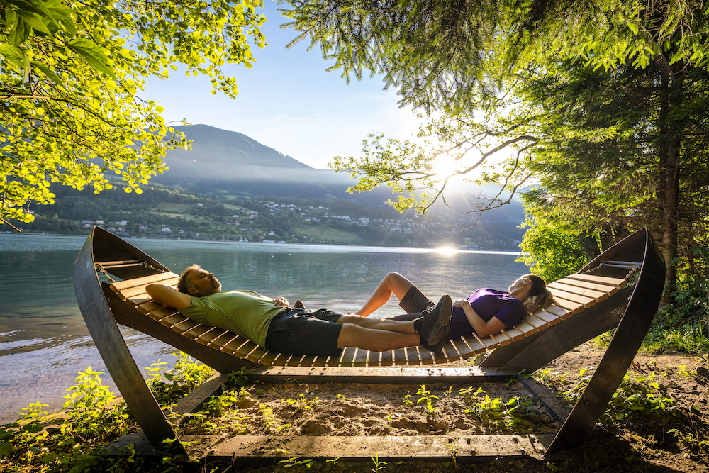 Am Millstätter See wird es in der Natur gemütlich.