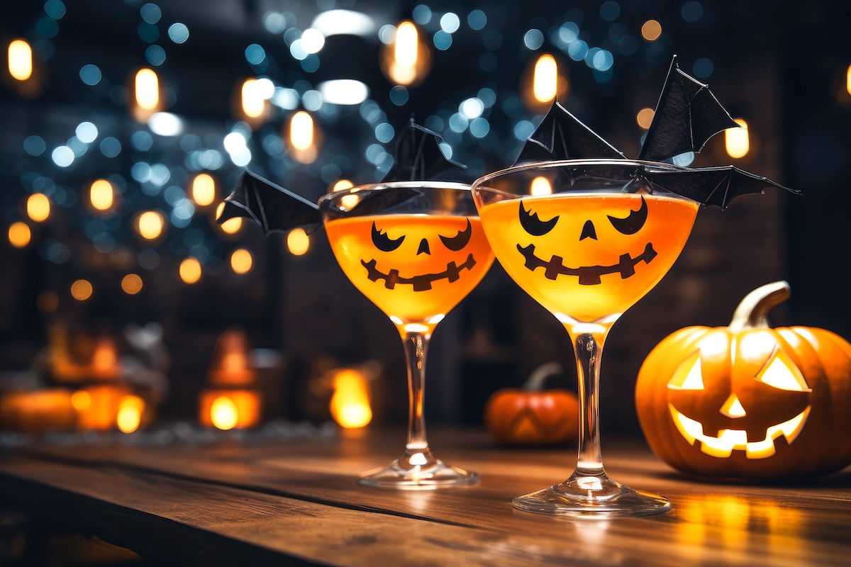 Pumpkin Martini für einen genussvollen und schaurig schönen Halloween-Abend.