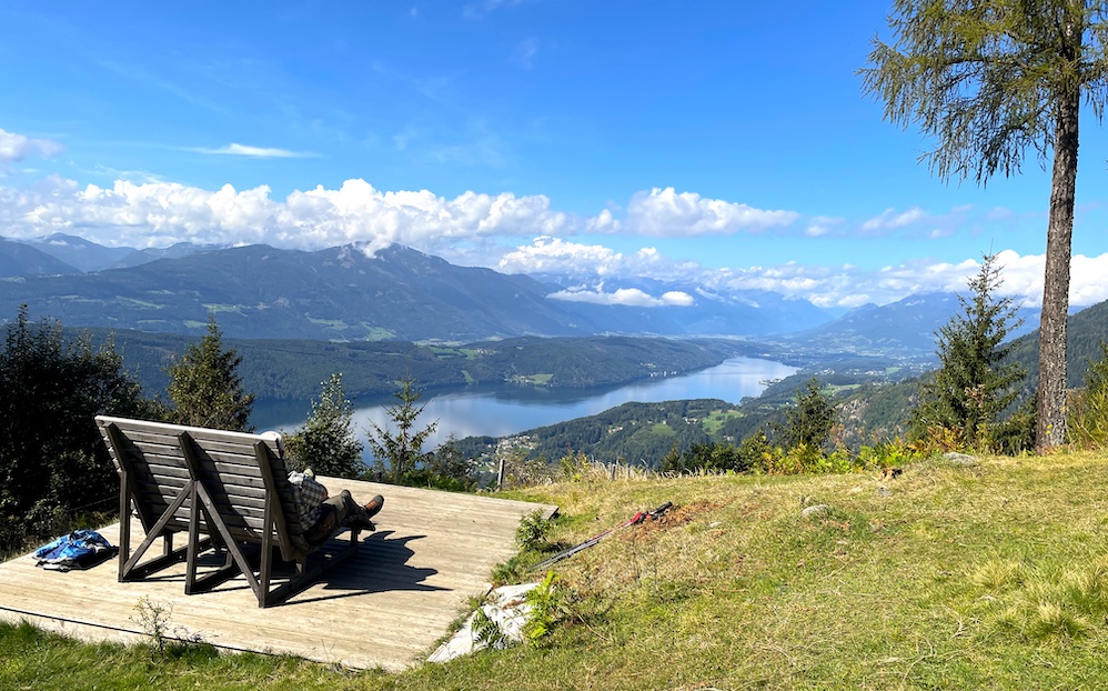 Der Ausblick auf den Millstätter See ist atemberaubend.