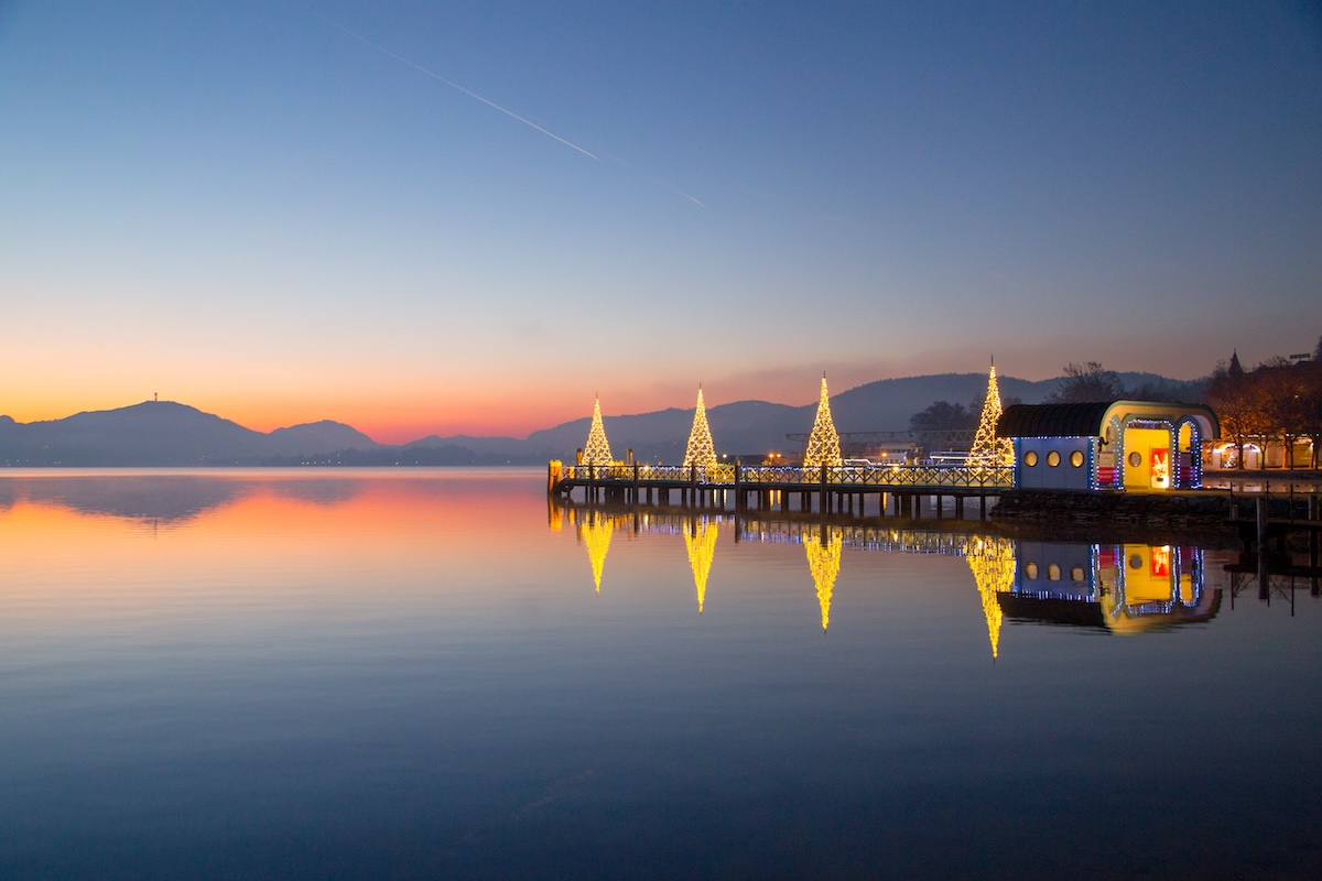 Idyllische Stimmung in der Wörthersee Ostbucht