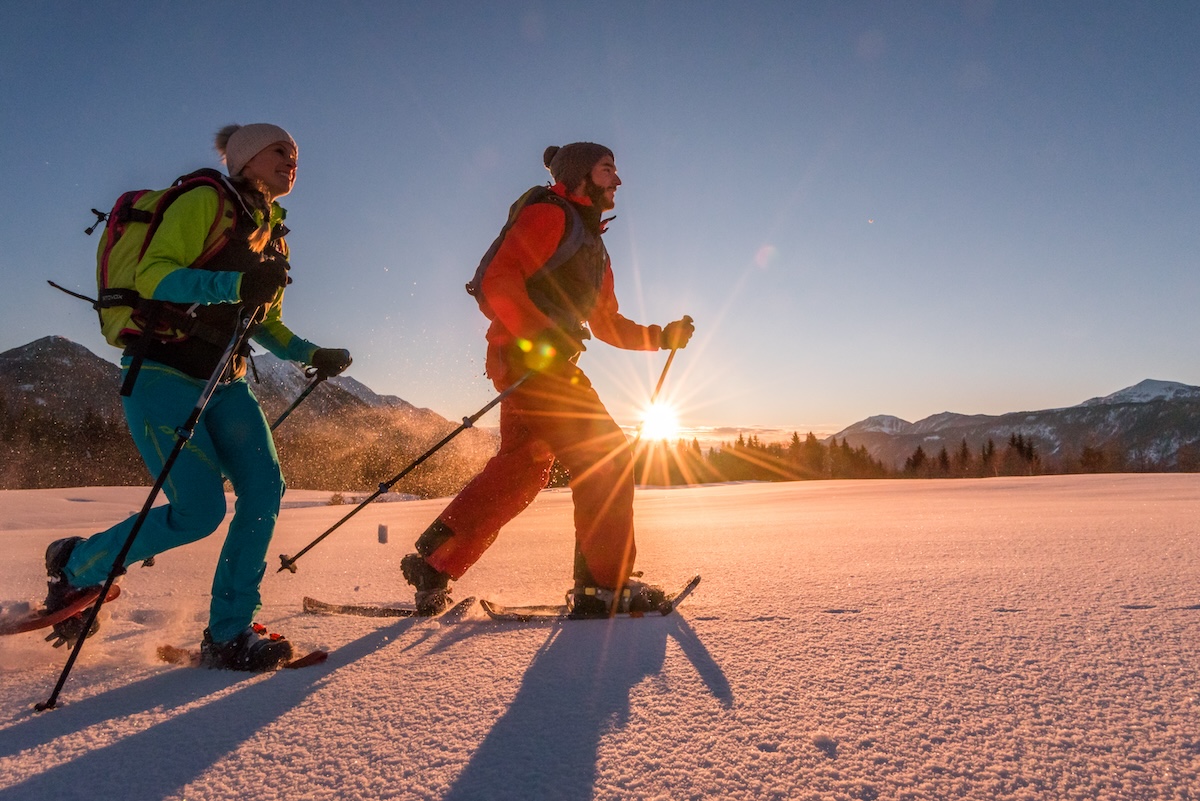 Im Lesachtal wird ein Paradies für Schneeschuhwanderungen geboten.