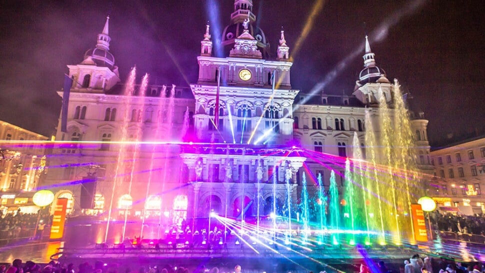 Großes Silvesterspektakel in Graz.