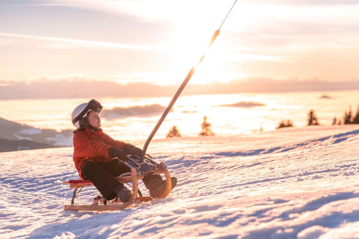 Auf der Saualm lassen sich unvergessliche Sonnenuntergänge „errodeln“