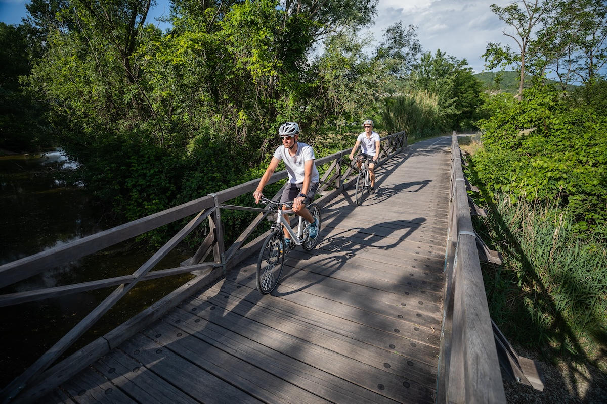 Der Parenzana-Radweg entlang der alten Bahntrasse ist ein Erlebnis.