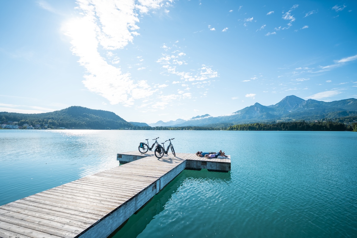 Einfach mal Pause machen, den See und die Sonne genießen.