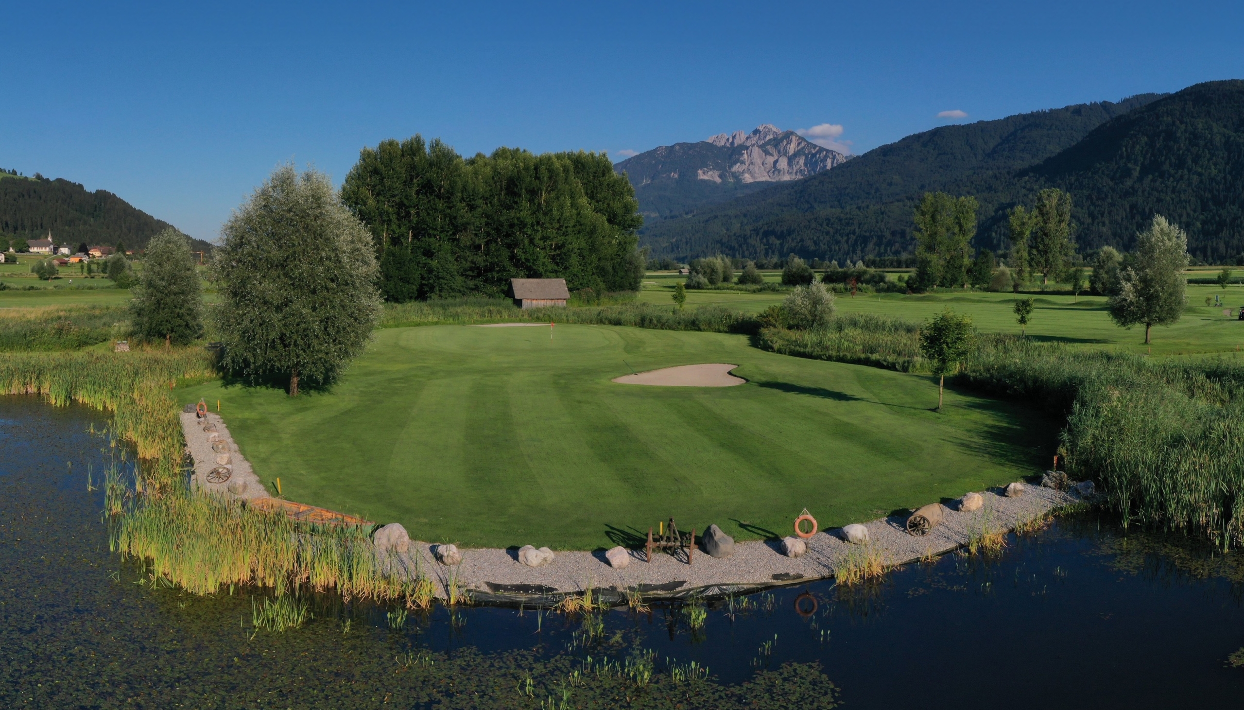 Loch 7 im Golfclub Nassfeld