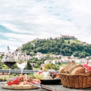 Bei Familie Bernhart genießt man einen Traumblick auf die Riegersburg.